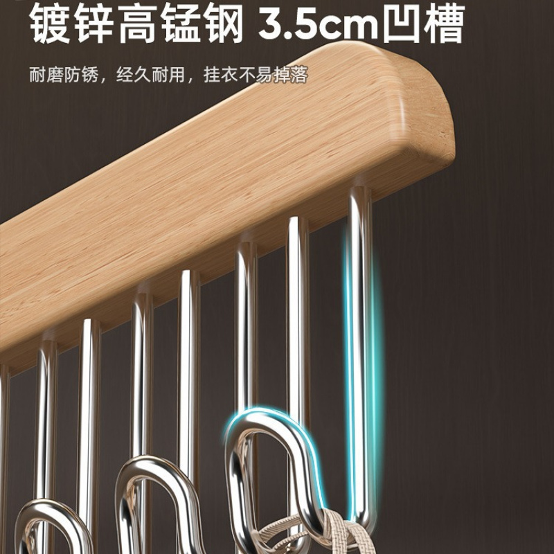 专用木质衣架家用晾衣架室内简易