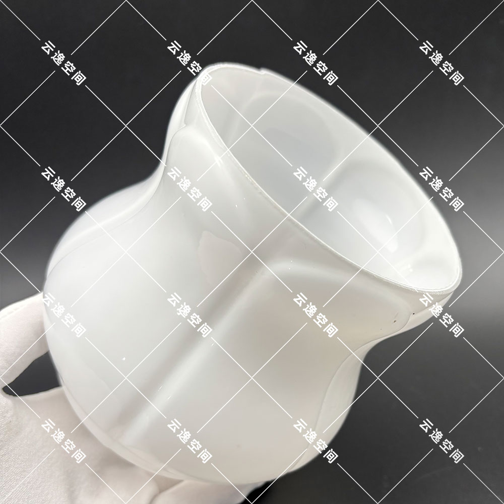 灯罩花瓣亮白坛子花朵六瓣白色欧式法式美式E14玻璃外罩吊灯外壳