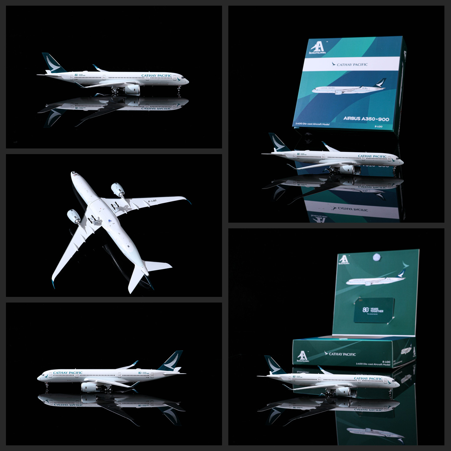 国泰A350-9001/400客机模型图片