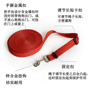 6m10m15m30m50牵引绳宠物狗链长大狗追踪绳米遛狗绳牵引带
