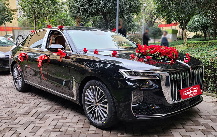 深圳红旗奔驰E迈巴赫婚车租赁惠州婚庆东莞婚礼结婚租车婚车装饰