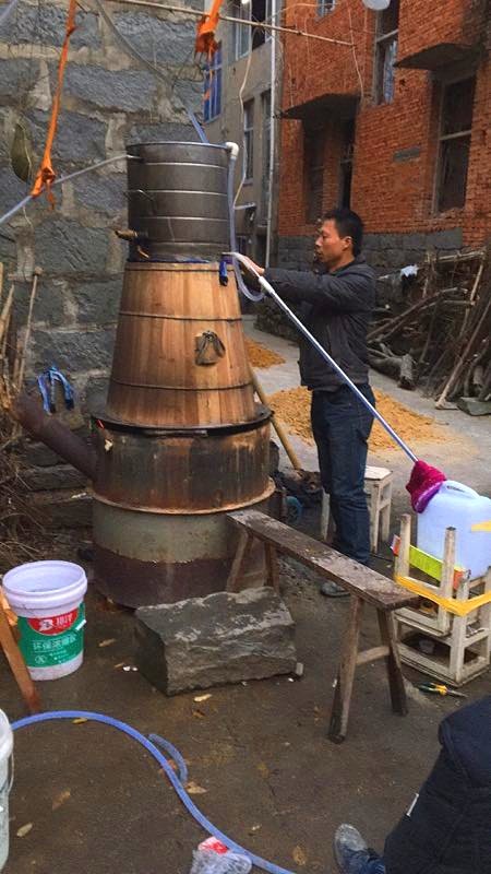木桶天锅小作坊用具不含铁锅蒸馏器酿酒设备烧酒设备蒸馏机器
