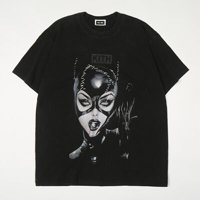 KITH X BATMAN SELINA KYLE TEE猫女美式人像印花短袖纯棉圆领T恤