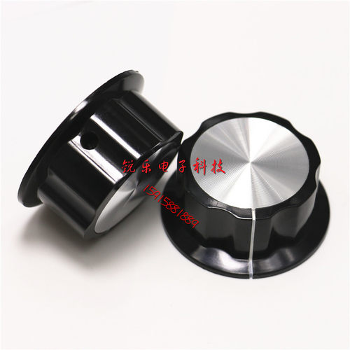 胶木旋钮MF-A05铜芯单螺丝内孔6mm电位器旋钮WH118/WX050调速旋钮