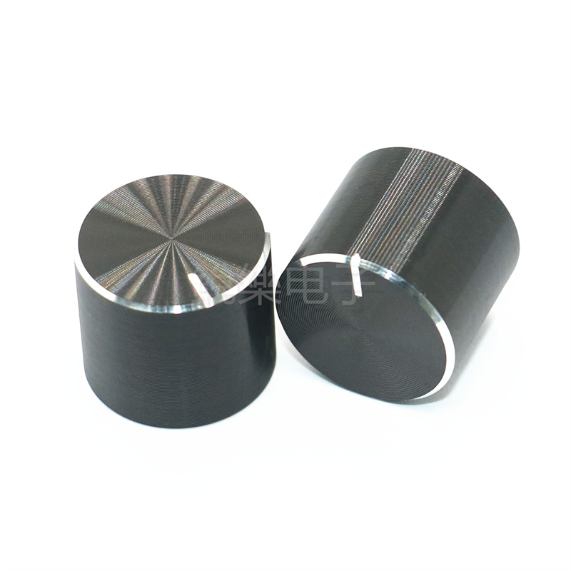 铝旋钮帽音响声卡6mm花轴孔编码器开关帽15x13MM铝合金旋钮