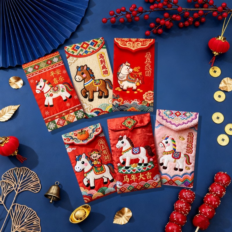 宠粉福利！拍一发42个！高品质刺绣视觉马年吉祥发财红包,居家日用,居家日用套装,淘宝优惠券,粉丝福利购,淘宝优惠卷