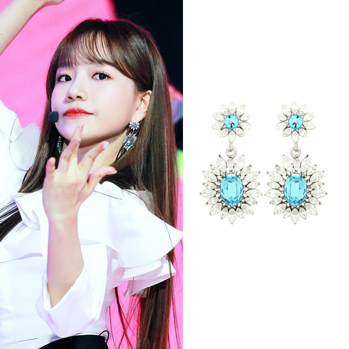 现货耳环YOUNGWON白水晶合金