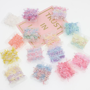 特色线手染线蝴蝶纸片纱礼物包装绳发夹毛球绒球流苏耳环手账DIY