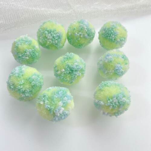 油画风特色手工小号迷你毛球原创辅料文玩串珠手混线绒球DIY饰品D