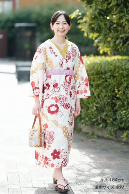 sousou代购日本京都女宽松宽袖麻料褶皱腰带高腰花朵V连衣裙扇子