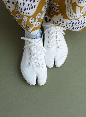 SOUSOU足袋真正日本京都制造设计师分趾鞋布鞋运动款直送白色