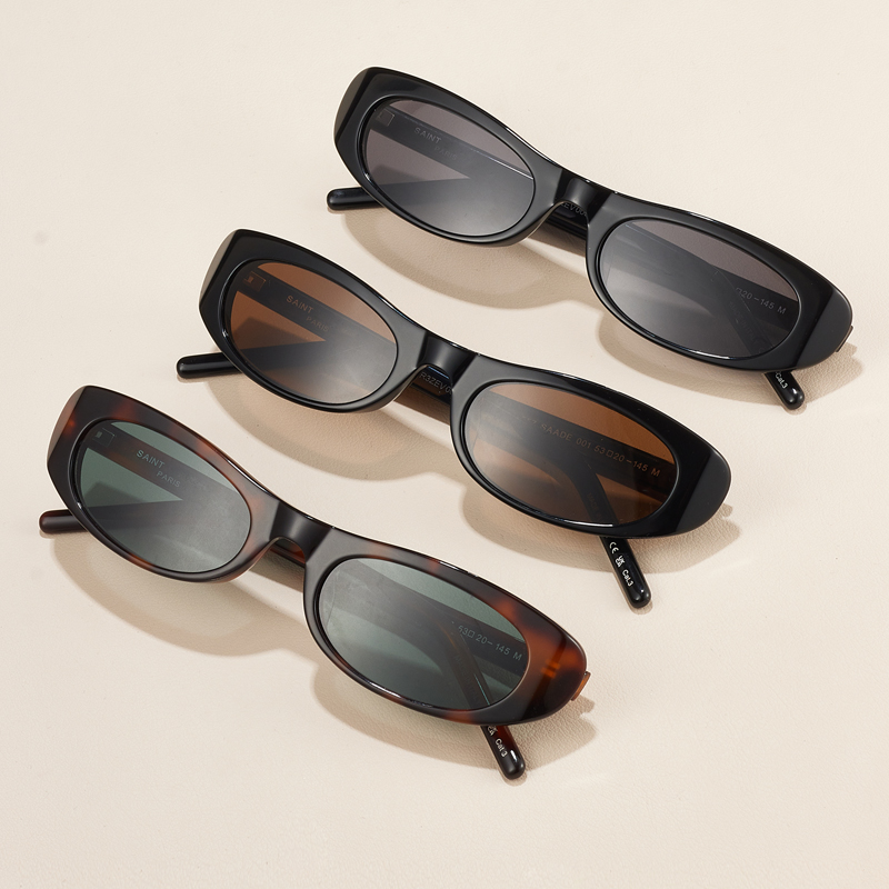 AHCHOO Hailey海莉静奢风复古长椭圆形太阳镜防紫外线光学墨镜女