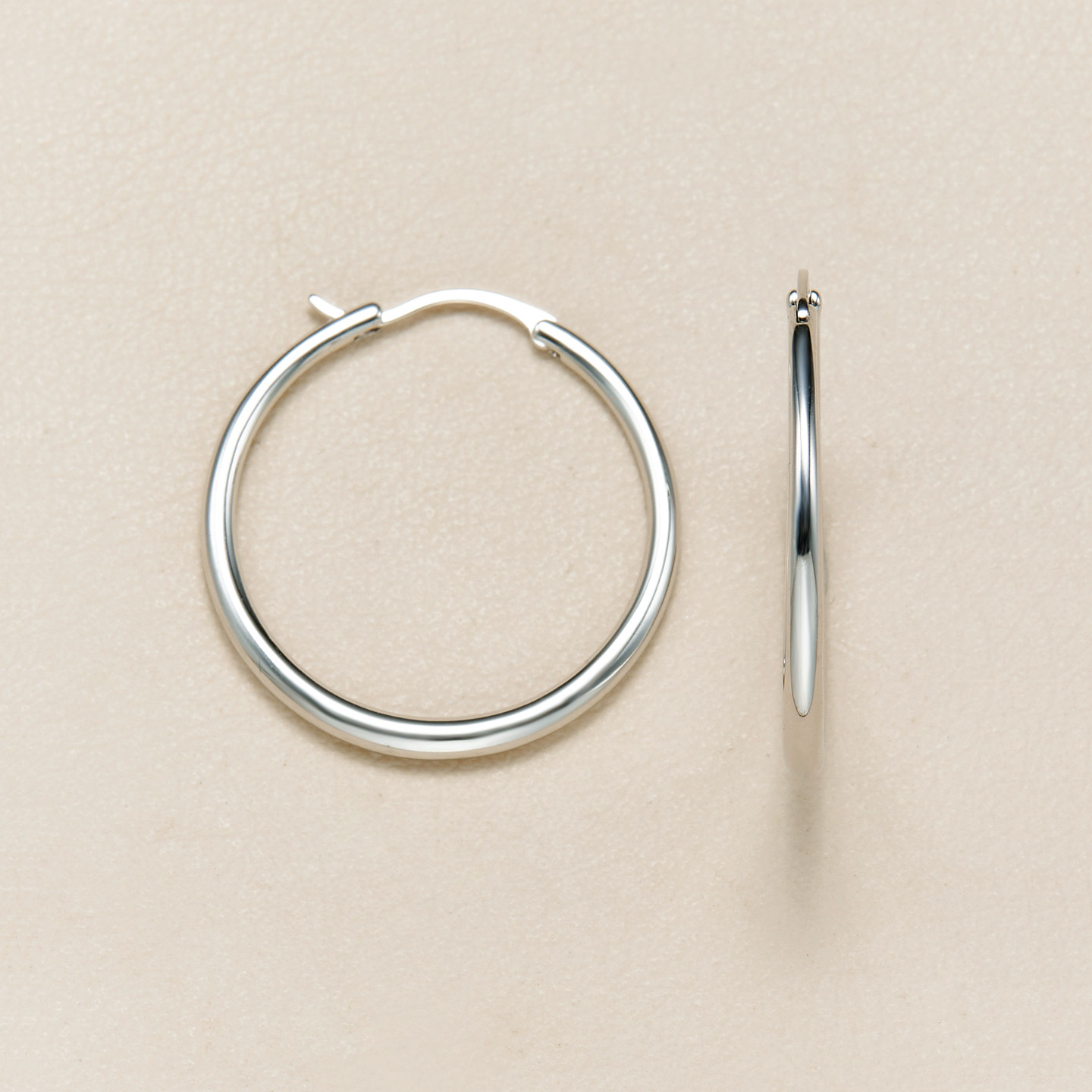 AHCHOO  静奢通勤S925纯银肌理光面素圈耳环高级感大圆环耳扣女,饰品/流行首饰/时尚饰品新,银饰耳饰,淘宝优惠券,粉丝福利购,淘宝优惠卷