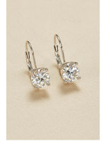 AHCHOO's minimalist 1-carat small bubble moissanite earrings exude a sense of sophistication. S925 silver earrings for women thumbnail 3