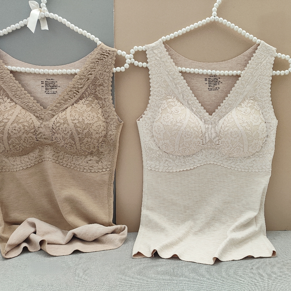 穿即暖醇柔修身保暖免文胸背心