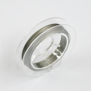 0.38mm钢丝线手工diy首饰品配件珠宝串珠配饰材料引线细金属软线