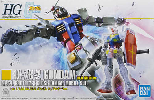 万代 HGUC 基地限定 RX-78-2 元祖 高达 新生版 彩色透明 现货