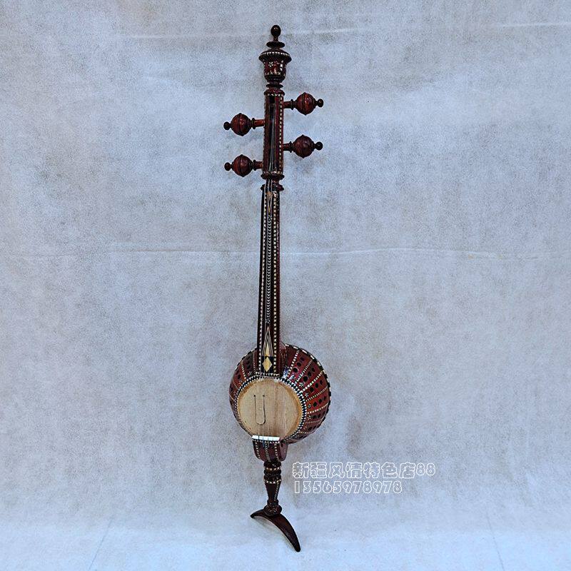 78厘米艾捷克新疆乐器民族少数民族维吾尔族拉弦乐器实木手工