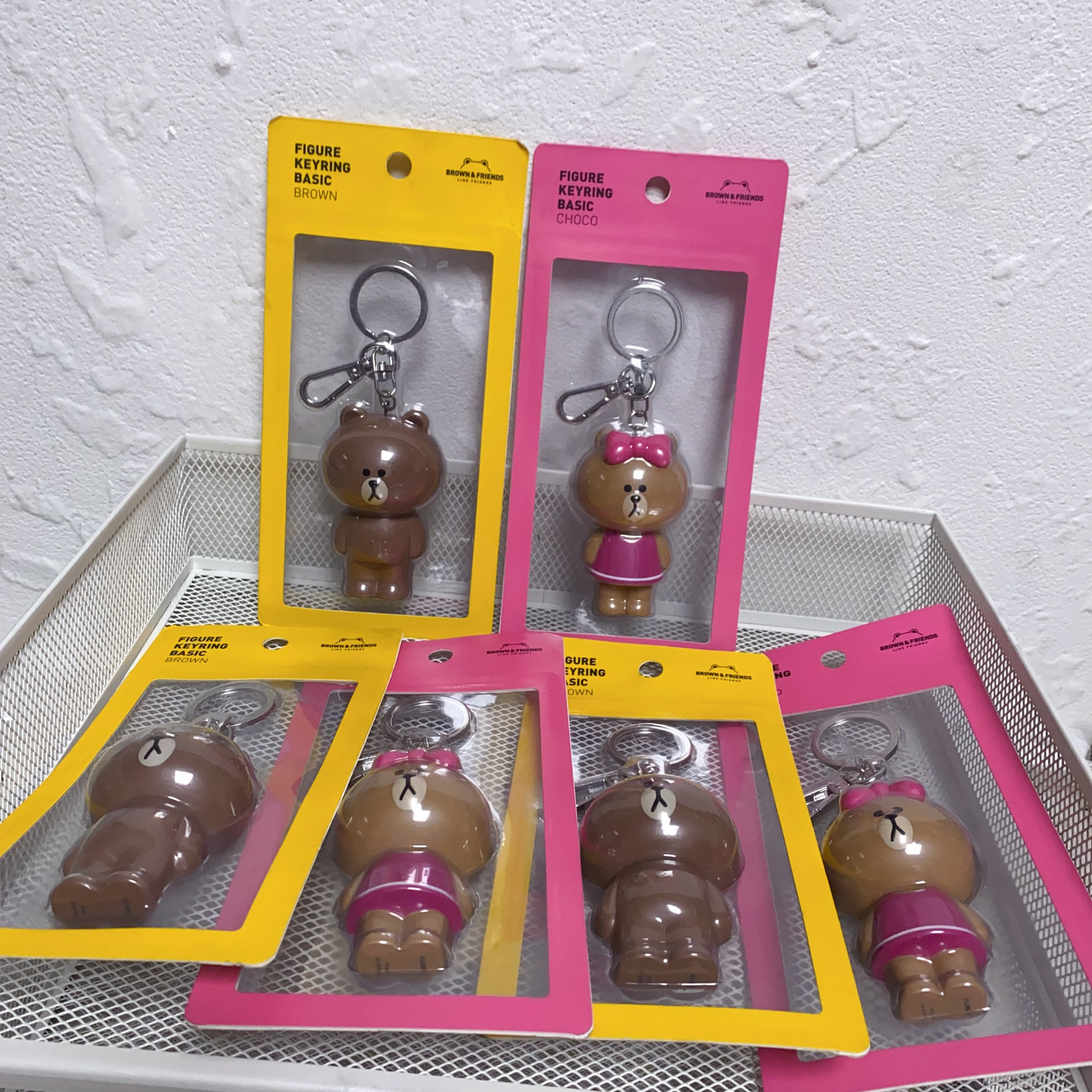 LINE FRIENDS布朗熊钥匙扣挂件 动漫周边可爱玩偶钥匙