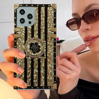 samsun方形galaxy+s24ultra适用三星s23手机壳电话s22烫金指环s21全包a51保护套a52欧美a54罩a53支架note20