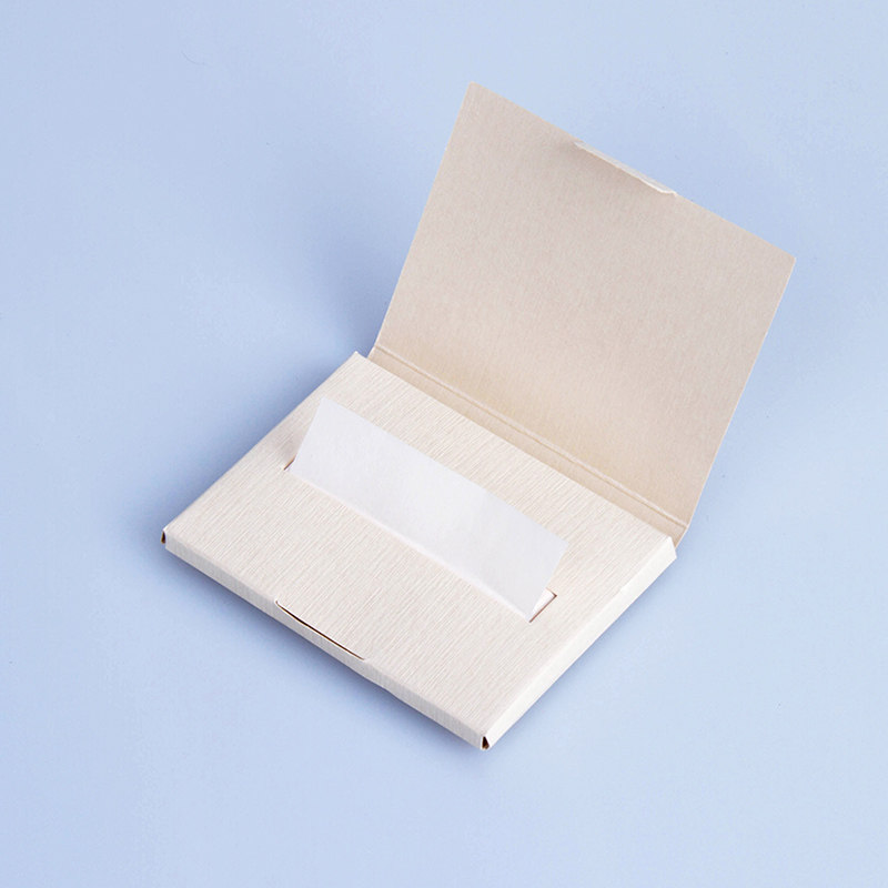 MUJI无印良品吸油纸女面部蜜粉散粉混麻面纸60/100片日本专柜