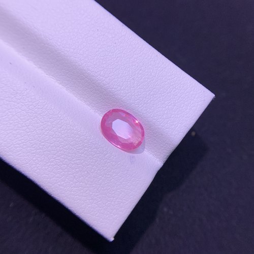 天然无烧粉尖晶石裸石戒面