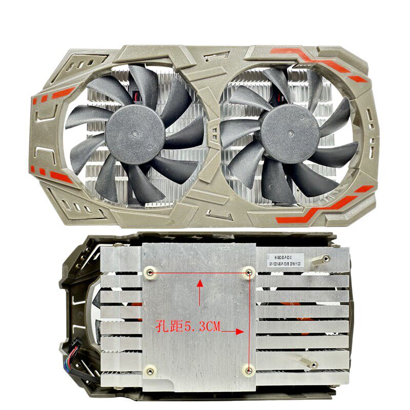 原装七彩虹GTX1060/1050TI显卡散热片960/950网驰显卡散热器