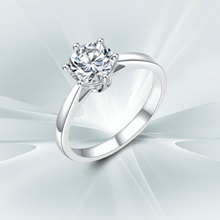 DR莫桑石钻戒女1克拉轻奢高级感求婚结婚订婚戒指生日礼物送女友