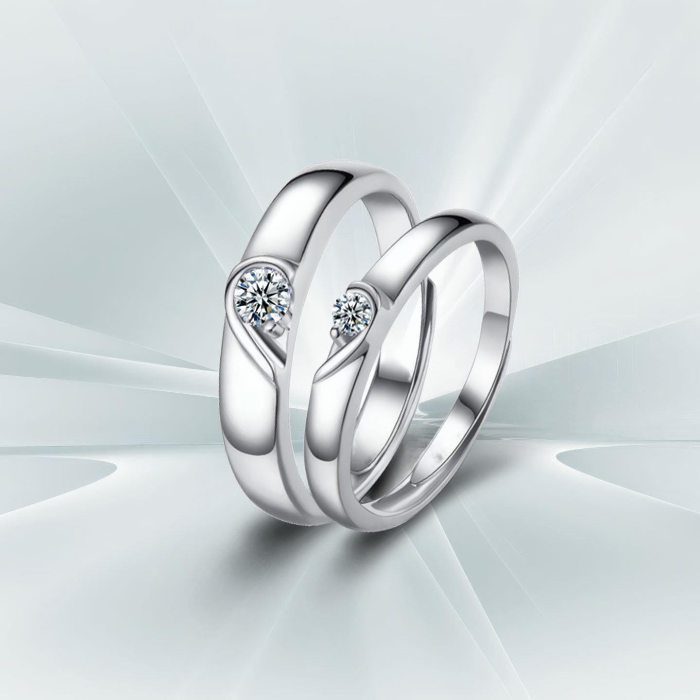 DR情侣对戒S999纯银永结同心戒指2025新款爆款轻奢高级对戒送女友
