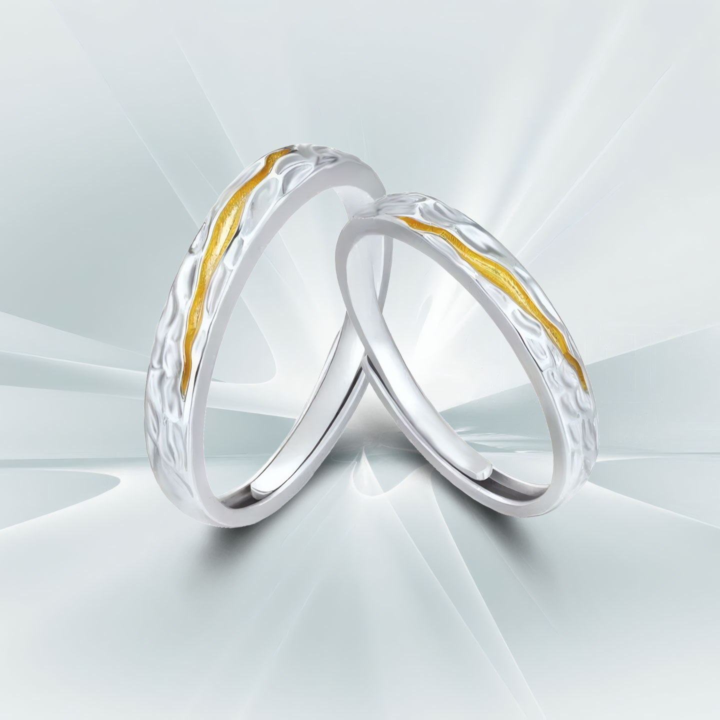 DR戒指情侣对戒纯银999一对女男款轻奢小众对戒圣诞节礼物送女友