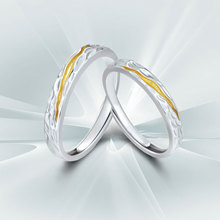 DR戒指情侣对戒纯银999一对女男款轻奢小众对戒圣诞节礼物送女友