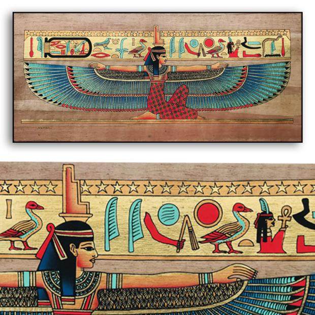 埃及书房复古时常手工装饰画