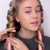 大波浪卷发器懒人卷发神器塑料卷女内扣睡觉定型睡眠卷发器卷发筒