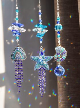 太阳捕手海星水母海螺挂饰挂件