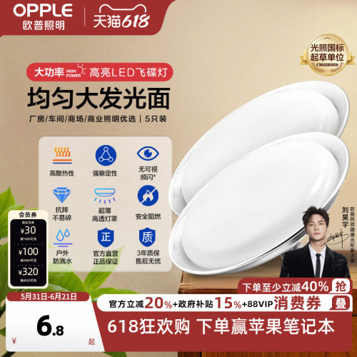 欧普超亮鳍片led工矿灯厂房