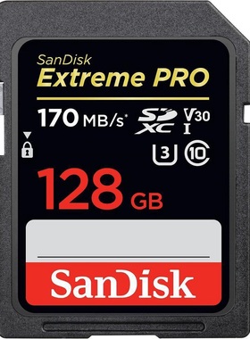 Sandisk Extreme Pro SDHC/SDXC SD Card128GB C10 U3 V30 UHS-I