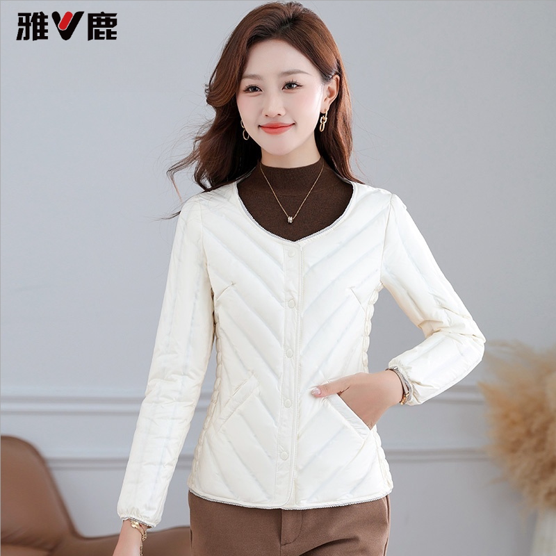 雅鹿羽绒服打底修身内胆修身短款