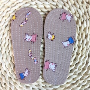 宝宝纯棉鞋垫五层棉布儿童棉鞋垫婴幼儿布鞋垫可裁剪吸汗透气全棉