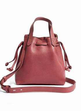 madewell the small drawstring transport crossbody 水桶包