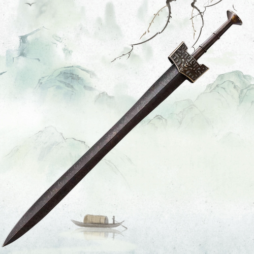 一体收藏冷兵器越王勾践轩辕剑越王秦剑影视重剑青铜剑摆件未开刃