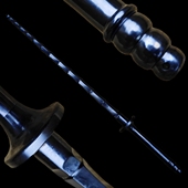 十八般兵器锏鞭棍棒健身户外运动装 备影视摆件八角亢龙锏未开刃