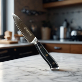 大马士革钢水果刀家用削皮刀锋利厨房切菜切水果刀宿舍果皮刀刀具