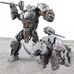 变形机器人玩具7超能勇士崛起猩猩队长犀牛勇士黄豹金刚模型手办6