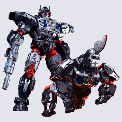 变形超能勇士金刚猩猩队长机器人