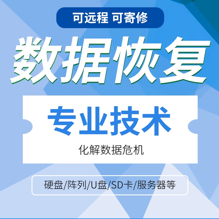 移动硬盘数据恢复电脑机械固态U盘sd卡文档视频远程修复软件服务