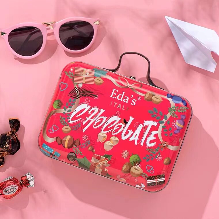 意大利艾达的世界什锦巧克力制品150g 手提箱造型礼盒 圣诞礼物