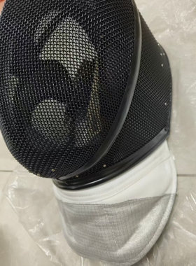 LeonPaul保罗击剑黑色FIE认证1600N花剑面罩头盔可拆标准内衬