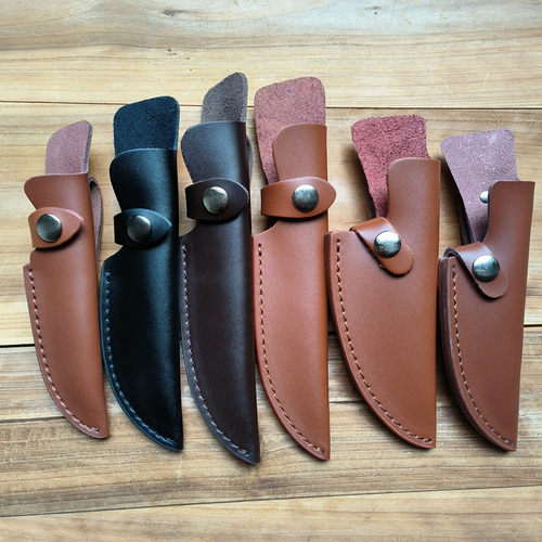 真皮刀鞘二层牛皮保护套刀具皮套
