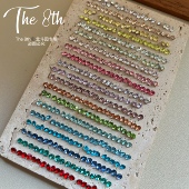 The 8th1：1还原华子尖底圆钻美甲钻4mm超闪彩色钻堆钻饰品B5