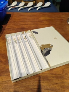 B九谷青郊 小鸟筷子 24.5厘米一盒5双  No.G024